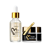 24K arany és hialuronsav szérum + 24K arany és 10% Tens-up éjszakai lifting krém