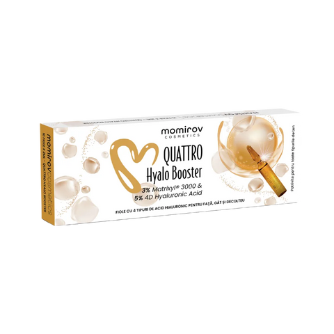 Quattro Hyalo Booster ampullák 4D hialuronsavval - 10 ampulla, 20 ml