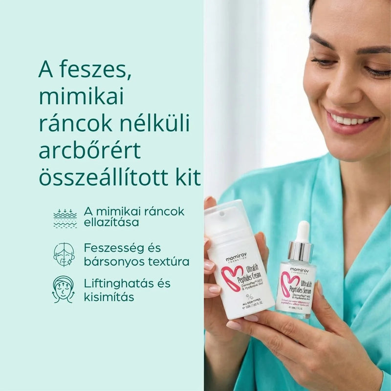 Ultralift Peptides készlet szérummal és krémmel a ráncok csökkentésére