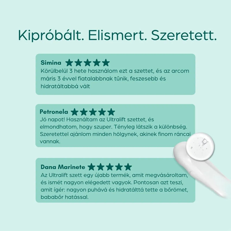 Ultralift Peptides készlet szérummal és krémmel a ráncok csökkentésére