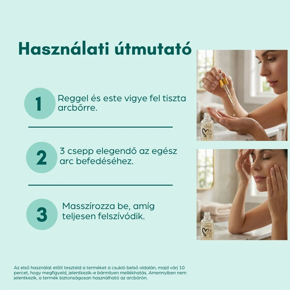 24K arany szérum hialuronsavval, 30 ml