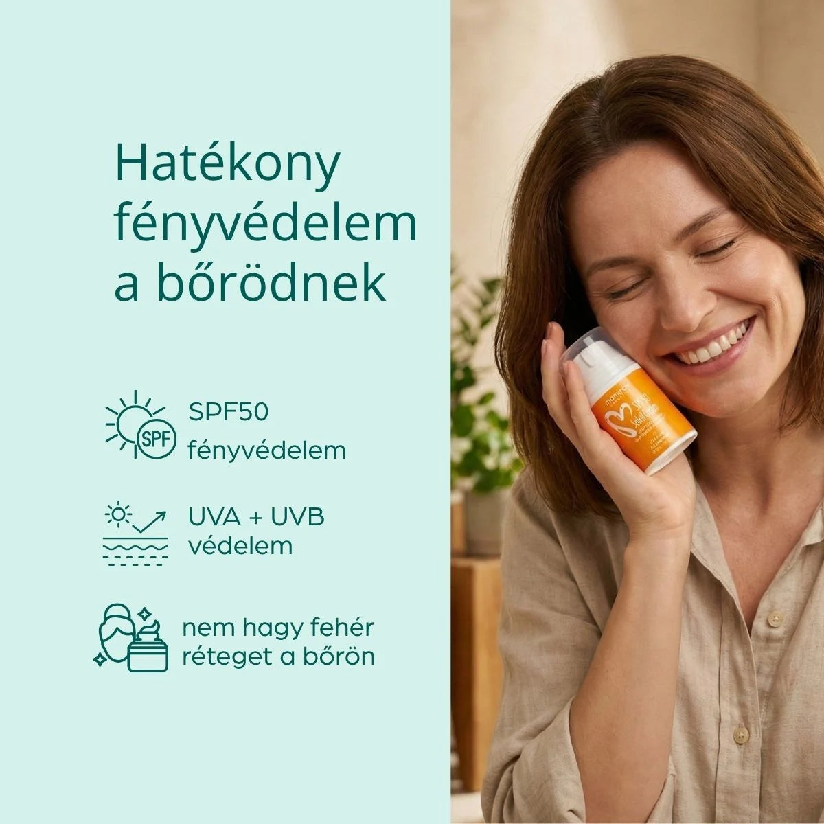 Soleil krém SPF 50 fényvédő faktorral, 50 ml