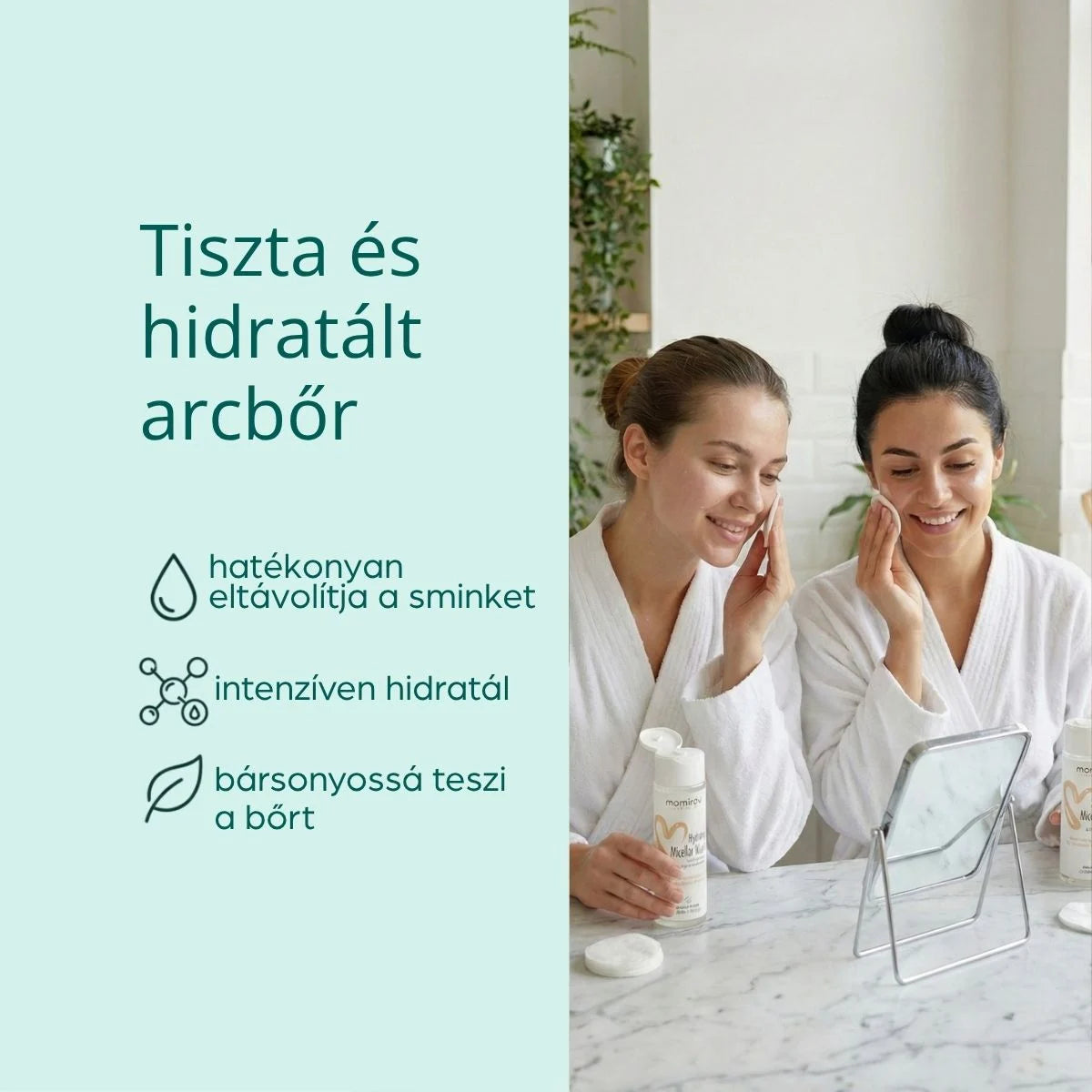 Hidratáló micellás víz hialuronsavval és allantoinnal, 200 ml