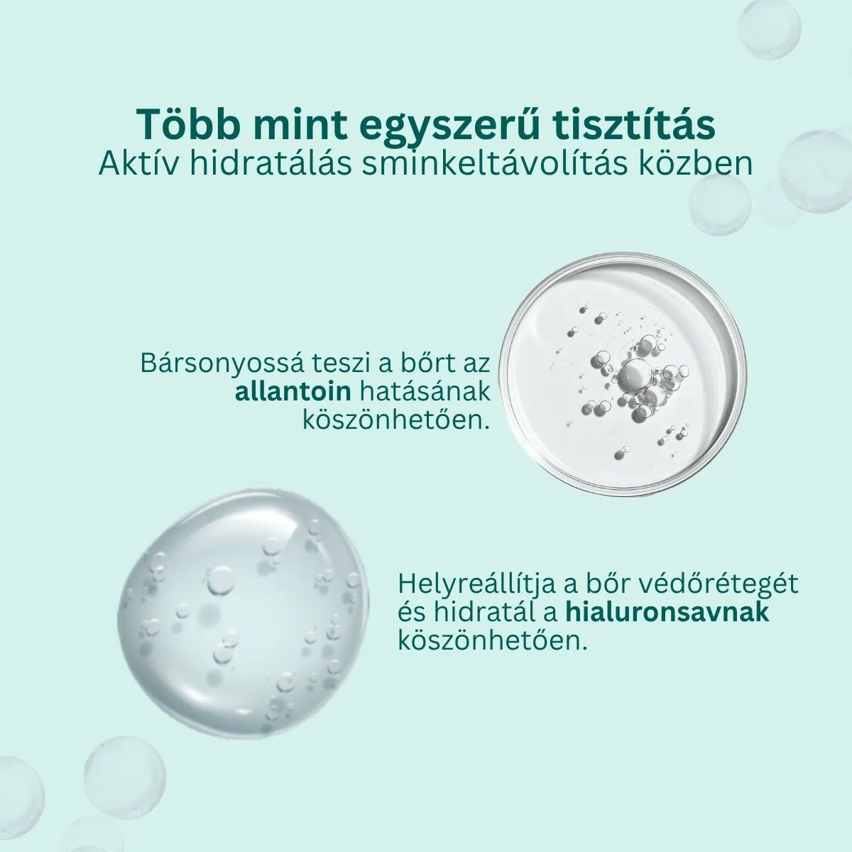 Hidratáló micellás víz hialuronsavval és allantoinnal, 200 ml
