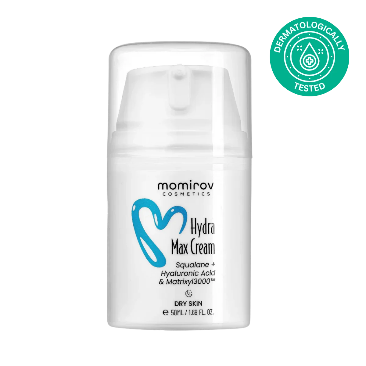 Hydra Max tápláló krém szkvalénnel és hialuronsavval száraz bőrre, 50 ml