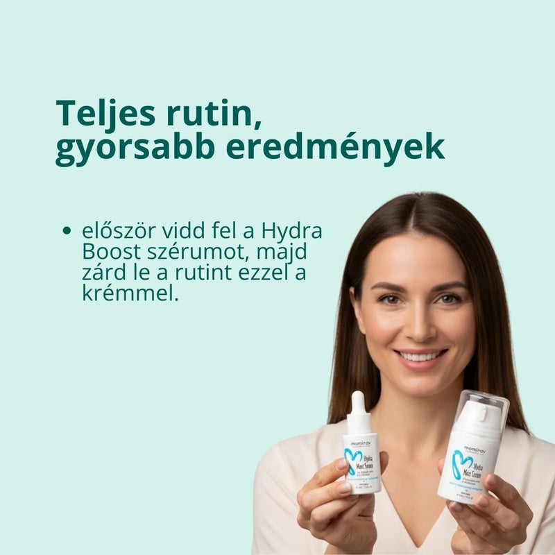 Hydra Max tápláló krém szkvalénnel és hialuronsavval száraz bőrre, 50 ml