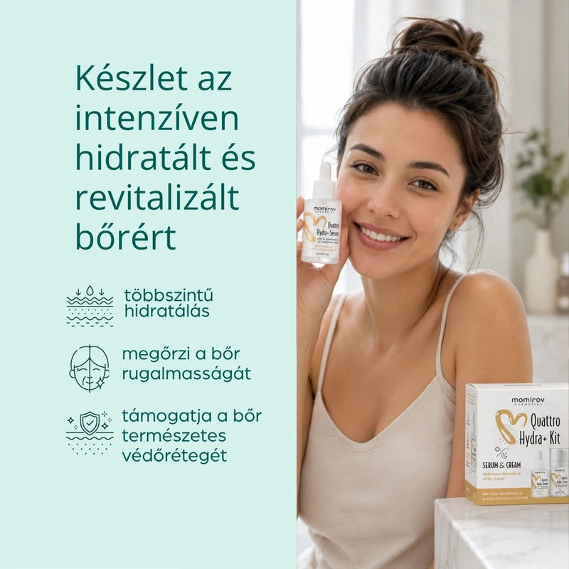 Kit Quattro cu ser și cremă pentru hidratare intensivă