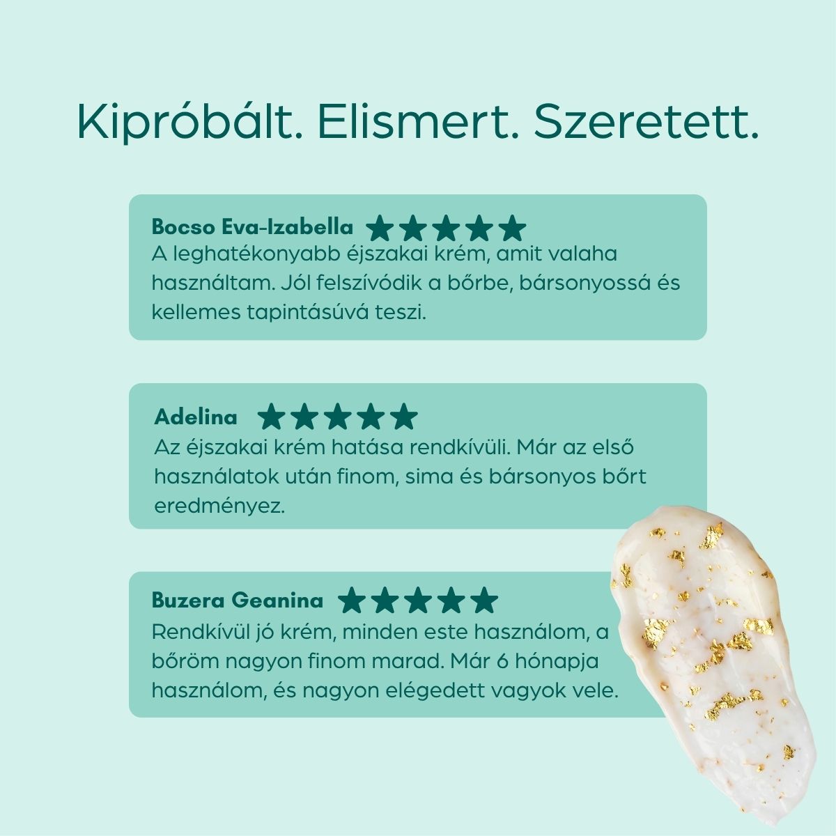 24K éjszakai lifting krém arannyal és 10% Tens-up hatóanyaggal, 50 ml