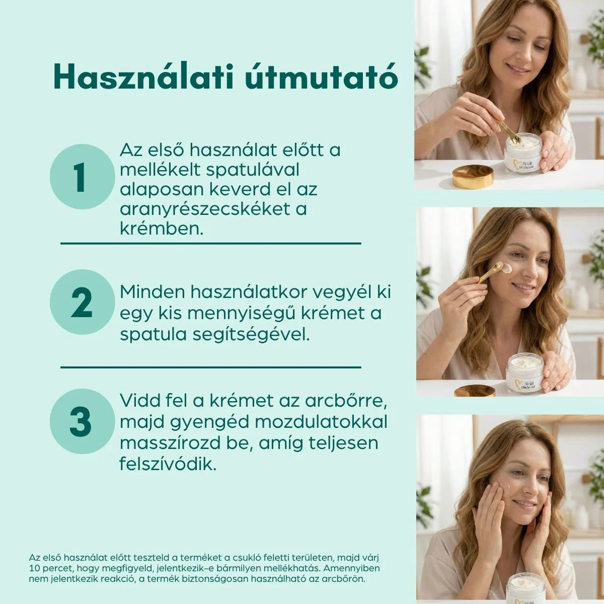 Nappali lifting krém 24K arannyal és SPF 30-cal, 50 ml