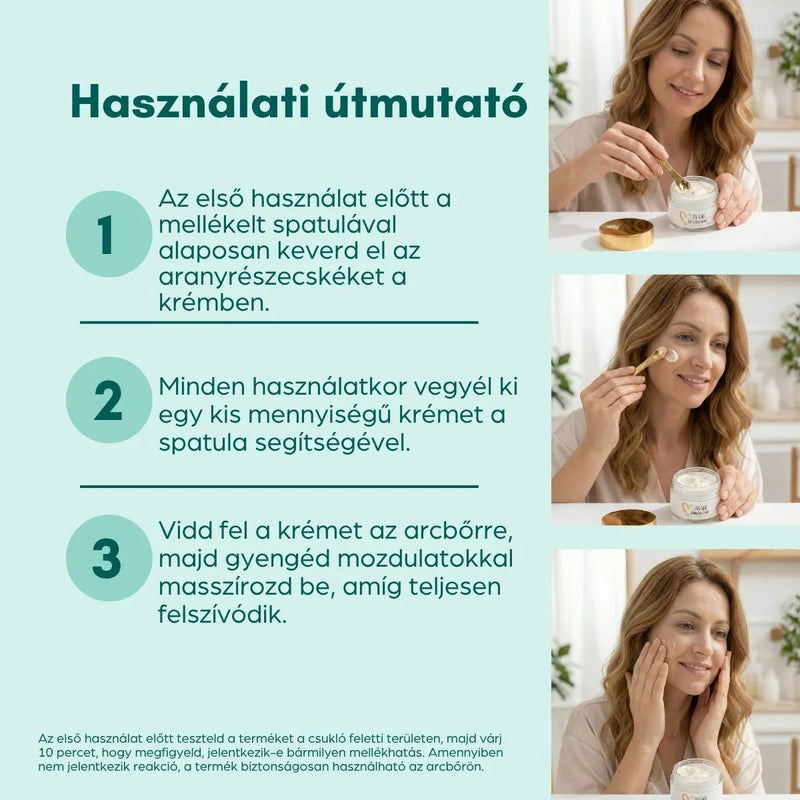 Nappali lifting krém 24K arannyal és SPF 30-cal, 50 ml