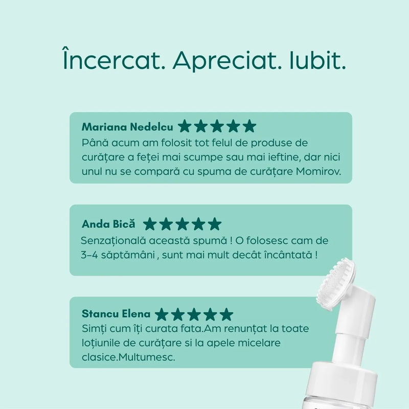 Tisztítóhab beépített kefével és hialuronsavval, 150 ml