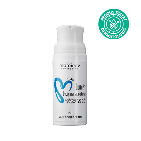 Lumière minifehérítő krém Melavoiddal és kojiksavval barna foltokra, 15 ml