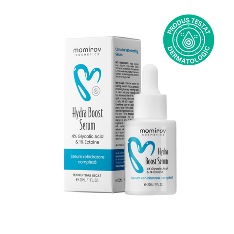 Hydra Boost szérum 4% glikolsavval és 1% ektoinnal száraz bőrre, 30 ml
