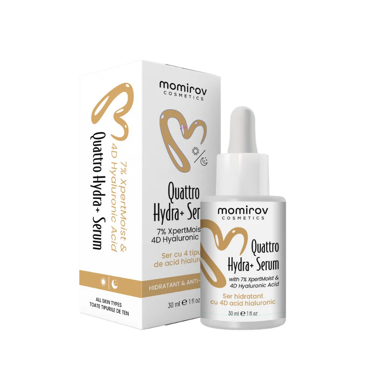 Quattro Hydra+ szérum 4D hialuronsavval, szkvalánnal és ektoinnal, 30 ml
