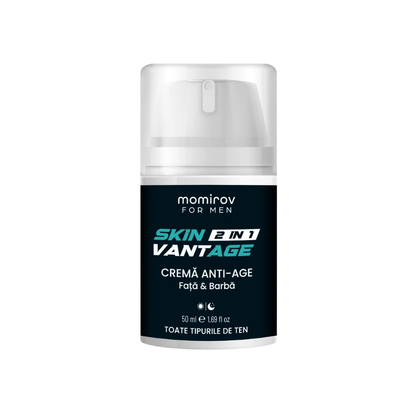 Skin Vantage öregedésgátló férfi krém 2in1, 50 ml