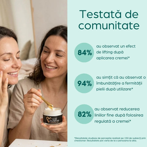24K éjszakai lifting krém arannyal és 10% Tens-up hatóanyaggal, 50 ml