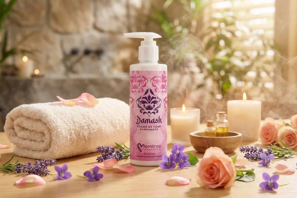 Damask illatú testápoló krém, 200 ml