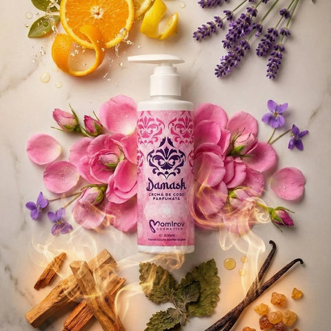 Damask illatú testápoló krém, 200 ml