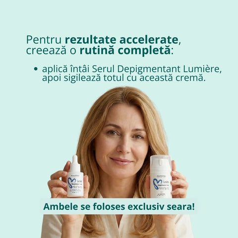 Lumière depigmentáló krém Melavoiddal és kojisavval a barna foltok ellen, 50 ml