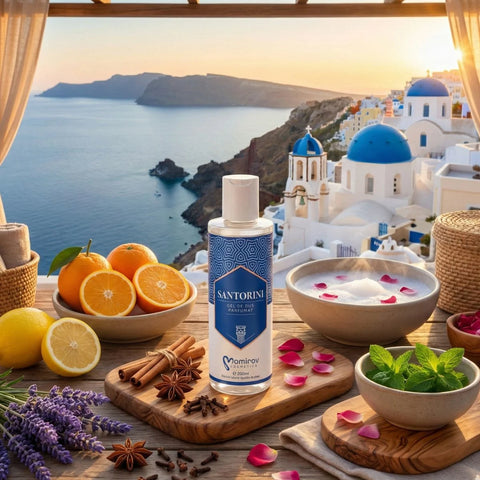 Gel de duș parfumat Santorini, 200 ml
