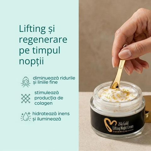 24K éjszakai lifting krém arannyal és 10% Tens-up hatóanyaggal, 50 ml