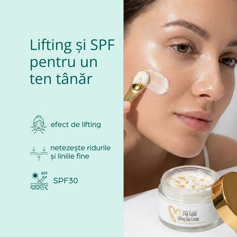 Nappali lifting krém 24K arannyal és SPF 30-cal, 50 ml
