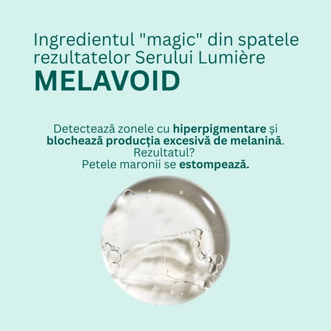 Lumière depigmentáló szérum Melavoid és kojisav tartalommal barna foltokra, 30 ml