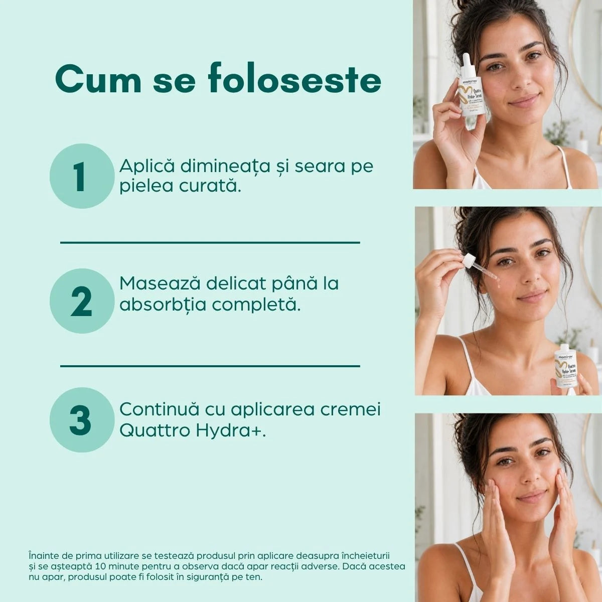 Quattro Hydra+ szérum 4D hialuronsavval, szkvalánnal és ektoinnal, 30 ml