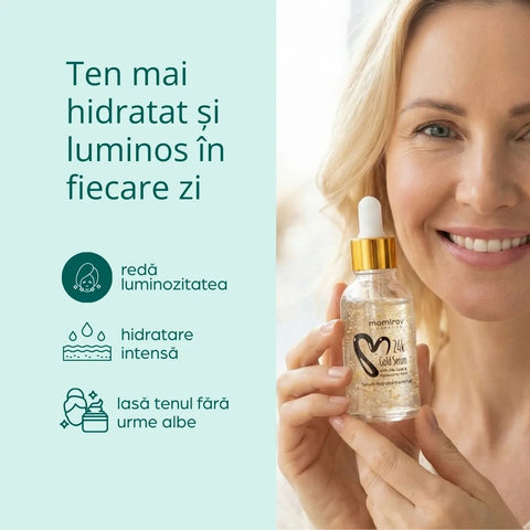 24K arany szérum hialuronsavval, 30 ml