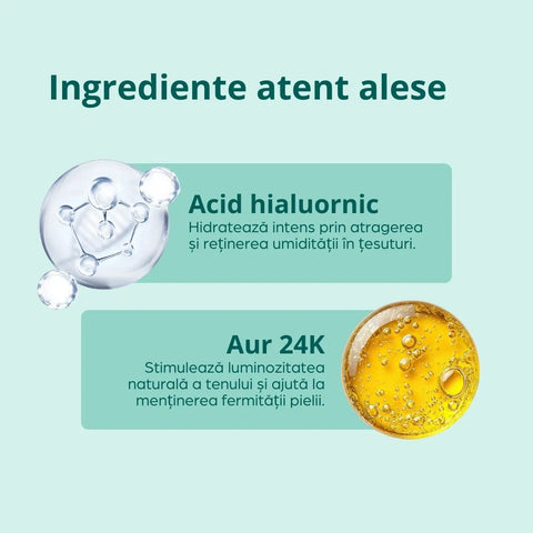 24K arany szérum hialuronsavval, 30 ml