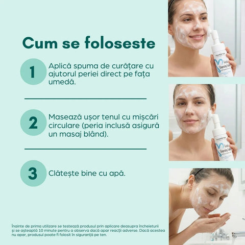 Tisztítóhab beépített kefével és hialuronsavval, 150 ml